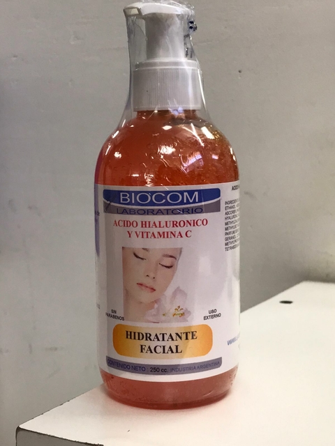 Acido Hialuronico y vitamina C Hidratante Facial BIOCOM
