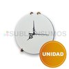 Reloj de Madera Redondo con Maquina - Alto Brillo -