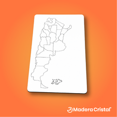 Rompecabezas mapa de Argentina de 20 x 29 cm