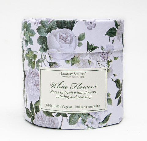 Jabón White Flowers Pot