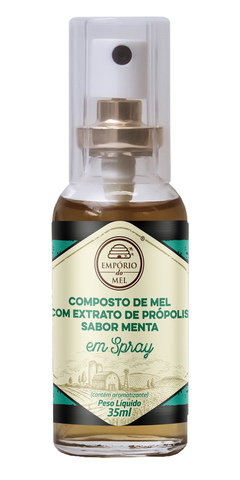 Spray de Mel com Própolis Sabor Menta 35ml - Empório do Mel - comprar online