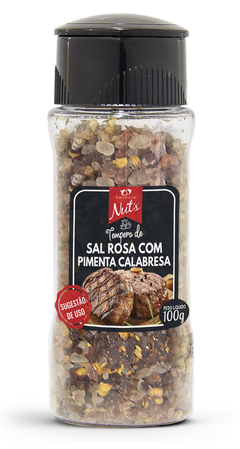 Sal Rosa do Himalaia com Pimenta Calabresa 100g no Moedor - Empório Nuts