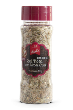 Sal Rosa do Himalaia com Mix de Ervas no Saleiro - 110g Empório Nut's