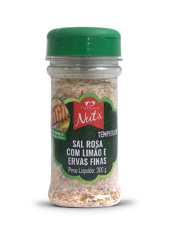 Sal Rosa com Limão e Ervas Finas 300g Saleiro - Empório Nut's