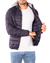 Campera inflable con capucha de frisa desmontable MD58 Denim collection