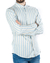 Camisa Damp Brothers Wrinkled Striped Linen cuello mao