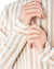 Camisa Damp Brothers Wrinkled Striped Linen cuello mao - tienda online