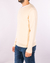 Sweater c/o liso con frente texturado MD58 Essentials