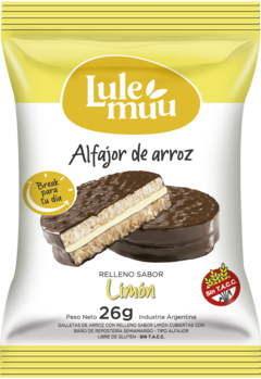 ALFAJOR DE ARROZ LULEMUU LIMON (SIN TACC) - CAJA X 12 UNIDADES - - comprar online