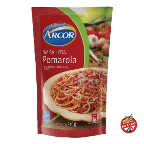 SALSA LISTA POMAROLA ARCOR ( SIN TACC ) - SACHET X 340 G -