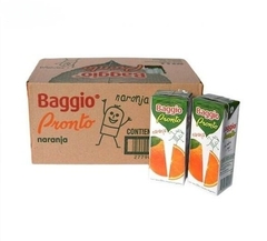 JUGUITOS BAGGIO X 200 ML NARANJA - CAJA X 18 UNIDADES -