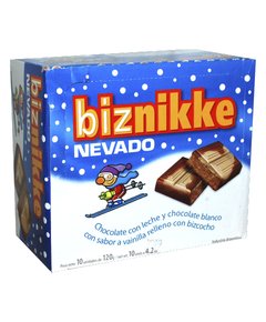 CHOCOLATE BIZNIKKE DE 120 GRS POR 10 UNIDADES