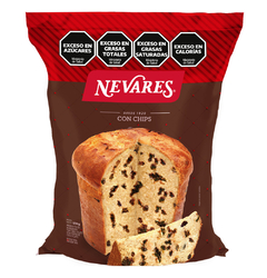 PAN DULCE CON CHIPS DE CHOCOLATE NEVARES - PAQUETE X 5OO GRAMOS -