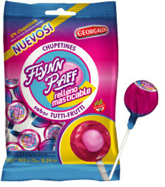 CHUPETINES FLYNN PAFF SABOR TUTTI FRUTTI ( SIN TACC ) - BOLSA X 24 UNIDADES