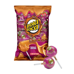 CHUPETINES BOLA LOCA SABOR DULCE DE LECHE ( SIN TACC ) - BOLSA X 24 UNIDADES -