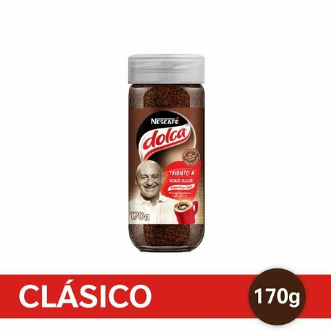 CAFÉ NESCAFÉ DOLCA SIN TACC FÁCIL DE BATIR FRASCO 170 GRS