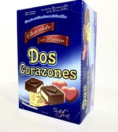 CHOCOLATE FELFORT DOS CORAZONES - CAJA X 20 UNIDADES - - comprar online