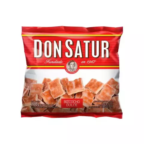 BIZCOCHITOS DULCES DON SATUR - PAQUETE X 200 GRAMOS -