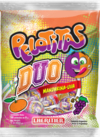 CHUPETINES PELOTITAS DUO SABOR MANDARINA/UVA ( SIN TACC ) - BOLSA X 50 UNIDADES -