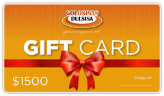 GIFT CARD DULSISA $1500