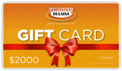 GIFT CARD DULSISA $2500