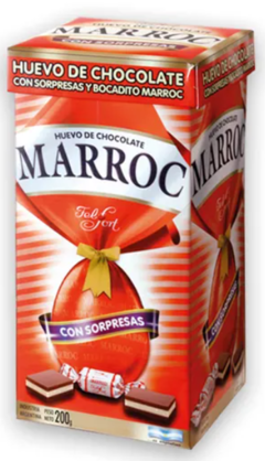 HUEVO DE PASCUA MARROC CON SORPRESA Y BOCADITO MARROC 200 GRAMOS - comprar online