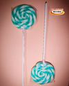 PALETAS DE COLOR CELESTES Y BLANCAS PARA CANDY BAR - BOLSA X 15 UNIDADES -