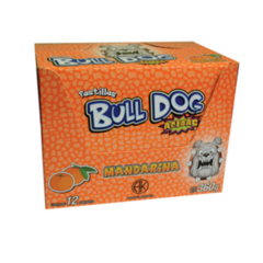 PASTILLAS ACIDAS BULL DOG MANDARINA ( SIN TACC ) - CAJA X 12 UNIDADES -