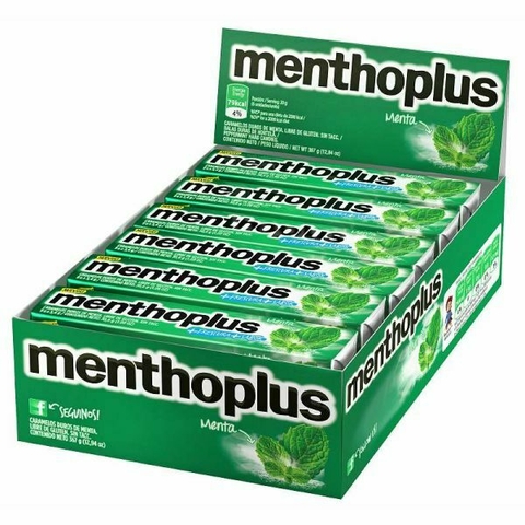 PASTILLAS MENTHOPLUS SABOR MENTA ( SIN TACC ) - CAJA X 12 UNIDADES -