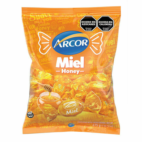 CARAMELOS DE MIEL ARCOR ( SIN TACC ) - BOLSA X 675 GRAMOS -