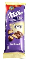 CHOCOLATE MILKA LEGER COMBINADO 100 GRS. POR UNIDAD,POR DOS UNIDADES