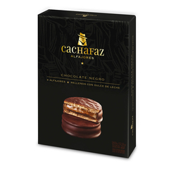 ALFAJOR CACHAFAZ CHOCOLATE NEGRO - CAJA X 6 UNIDADES -