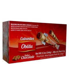 OBLITA CUBANITO DE CHOCOLATE X 48 UNIDADES