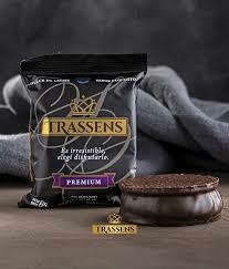 ALFAJOR TRASSENS PREMIUM CHOCOLATE NEGRO - CAJA X 12 UNIDADES -