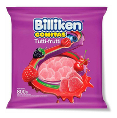 GOMITAS DE TUTTI FRUTTI BILLIKEN ( SIN TACC ) - BOLSA X 800G -