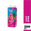 JUGUITOS TUTTI SABOR UVA X 200 ML ( SIN TACC ) - CAJA X 18 UNIDADES -