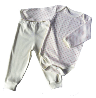 Kit Body e Culote Cru com Bolinha - comprar online