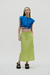 Linen skirt IDENTIDAD LIME - buy online