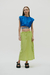 Linen skirt IDENTIDAD LIME on internet