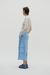 Linen skirt IDENTIDAD LIGHT BLUE - buy online