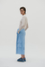 Linen skirt IDENTIDAD LIGHT BLUE