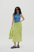 Linen skirt IDENTIDAD LIME - buy online