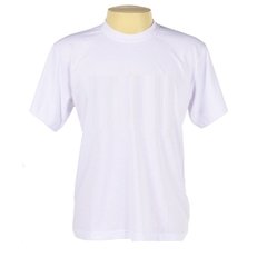 Camiseta branca 100% poliéster TAM: XGG