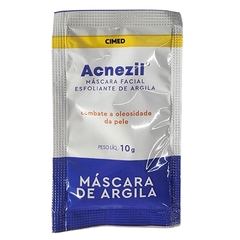 Kit 25 Sachês Máscara Facial Esfoliante de Argila Acnezil Cimed 10g cada