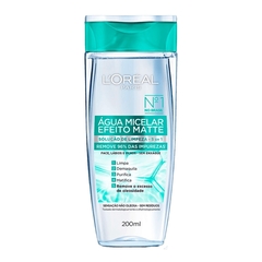 Água Micelar Solução de Limpeza - 5 em 1 Efeito Matte Loreal Paris 200ml