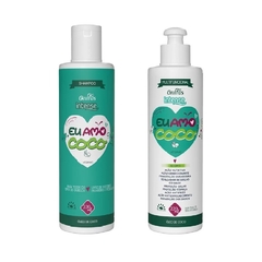 Kit Shampoo + Creme Multifuncional Vegano Eu Amo Coco Intense Griffus