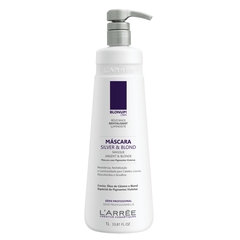 Máscara Matização Acidificante, Restauração Pós Descoloração Silver&Blond LARREE 1L