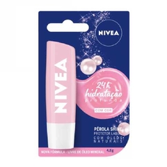 Protetor Labial Pérola Shine Com Cor Nivea 4,8g