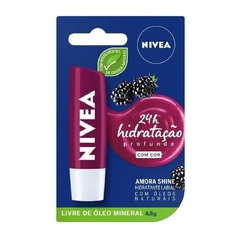 Protetor Labial Amora Shine Com Cor Nivea 4,8g