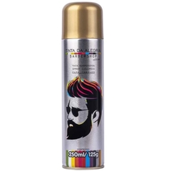 Tinta Temporaria Spray para Cabelos Ouro BarberShop Tinta da Alegria 250ml/125g